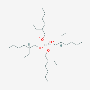 molecular formula C32H68O4Ti2 B085920 Tetrakis(2-ethylhexyl) titanate CAS No. 1070-10-6