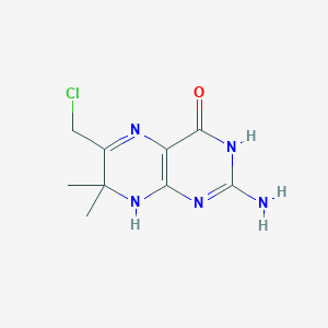 2-Amino-6-(chloromethyl)-7,7-dimethyl-7,8-dihydropteridin-4(1H)-one