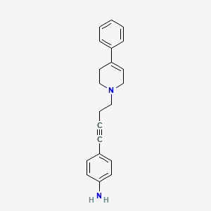 4-[4-(4-phenyl-3,6-dihydro-2H-pyridin-1-yl)but-1-ynyl]aniline