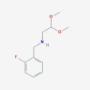 molecular formula C11H16FNO2 B8592498 N-(2-fluorobenzyl)-2,2-dimethoxyethanamine 