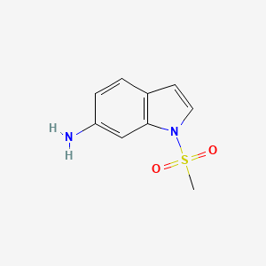 molecular formula C9H10N2O2S B8592600 N-methanesulfonyl-6-aminoindole 
