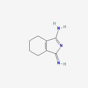 molecular formula C8H11N3 B8592617 1-Imino-4,5,6,7-tetrahydro-1H-isoindol-3-amine CAS No. 53151-89-6