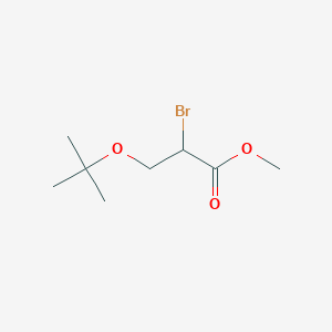 molecular formula C8H15BrO3 B8592665 methyl 2-bromo-3-(tert-butoxy)propanoate 