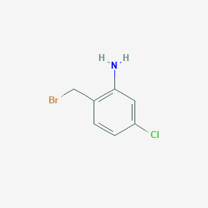 molecular formula C7H7BrClN B8592719 2-Amino-4-chlorobenzyl bromide 