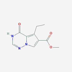 Methyl 5-ethyl-4-oxo-1,4-dihydropyrrolo[2,1-f][1,2,4]triazine-6-carboxylate