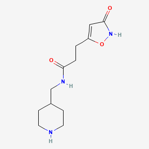 3-(3-hydroxyisoxazol-5-yl)-N-(piperidin-4-ylmethyl)propanamide