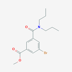 molecular formula C15H20BrNO3 B8593124 Methyl 3-bromo-5-(dipropylcarbamoyl)benzoate CAS No. 388071-08-7