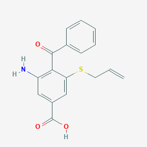 3-Amino-4-benzoyl-5-[(prop-2-en-1-yl)sulfanyl]benzoic acid