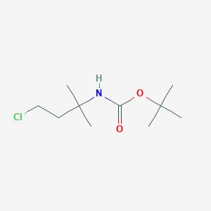 molecular formula C10H20ClNO2 B8593251 tert-butyl N-(4-chloro-2-methylbutan-2-yl)carbamate 