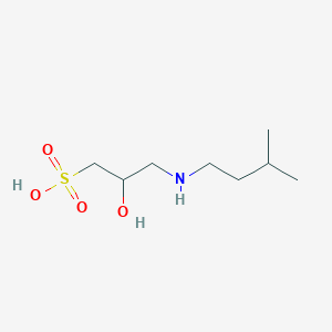 molecular formula C8H19NO4S B8593326 2-Hydroxy-3-[(3-methylbutyl)amino]propane-1-sulfonic acid CAS No. 819849-87-1