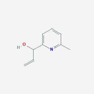molecular formula C9H11NO B8593527 alpha-(6-Methyl-2-pyridyl)-2-propenol 
