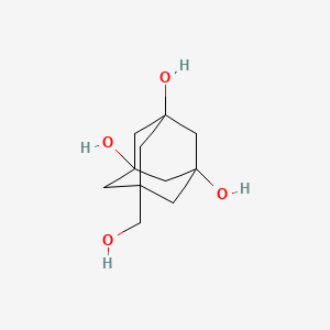 molecular formula C11H18O4 B8593599 1-Hydroxymethyl-3,5,7-adamantanetriol CAS No. 251563-04-9