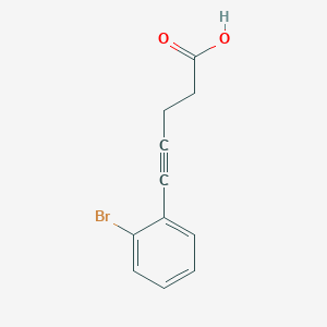 molecular formula C11H9BrO2 B8593827 5-(2-Bromophenyl)-4-pentynoic acid 