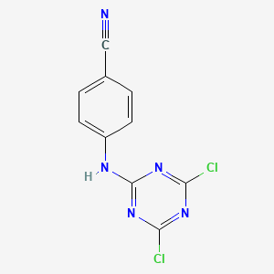 4-[(4,6-Dichloro-1,3,5-triazin-2-yl)amino]benzonitrile