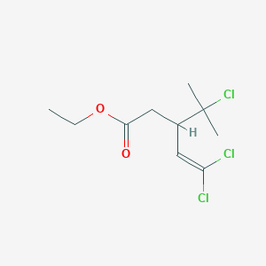 Ethyl 5,5-dichloro-3-(2-chloropropan-2-yl)pent-4-enoate