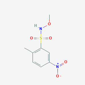 molecular formula C8H10N2O5S B8594192 N-Methoxy-2-methyl-5-nitrobenzenesulfonamide 