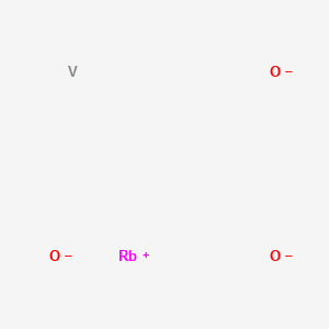 molecular formula O8Rb6V2 B085942 Rubidium vanadium oxide (Rb3VO4) CAS No. 13566-05-7