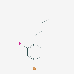 molecular formula C11H14BrF B8594362 4-Bromo-2-fluoro-1-pentylbenzene 