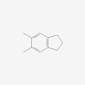 molecular formula C11H14 B085944 1H-Indene, 2,3-dihydro-5,6-dimethyl- CAS No. 1075-22-5