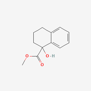 molecular formula C12H14O3 B8594575 Methyl 1-hydroxy-1,2,3,4-tetrahydronaphthalene-1-carboxylate 