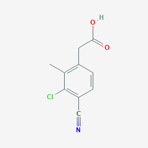 2-(3-Chloro-4-cyano-2-methylphenyl)acetic acid