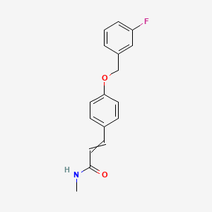 3-{4-[(3-Fluorophenyl)methoxy]phenyl}-N-methylprop-2-enamide