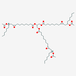 molecular formula C63H110O15 B085948 Propane-1,2,3-triyl tris[3-(2-acetoxyoctyl)oxiran-2-octanoate] CAS No. 106-80-9