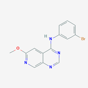 molecular formula C14H11BrN4O B8594852 N-(3-bromophenyl)-6-methoxypyrido[3,4-d]pyrimidin-4-amine 