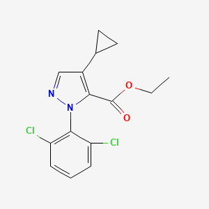 4-cyclopropyl-2-(2,6-dichloro-phenyl)-2H-Pyrazole-3-carboxylic acid ethyl ester