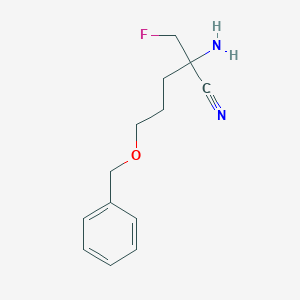 2-Fluoromethyl-2-amino-5-benzyloxypentanenitrile