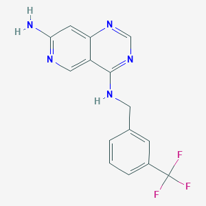 Pyrido[4,3-d]pyrimidine-4,7-diamine,n4-[[3-(trifluoromethyl)phenyl]methyl]-
