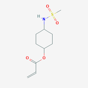 4-[(Methanesulfonyl)amino]cyclohexyl prop-2-enoate