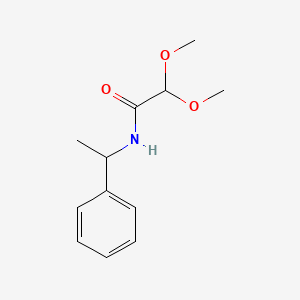 molecular formula C12H17NO3 B8594954 2,2-Dimethoxy-N-(1-phenylethyl)acetamide CAS No. 62373-65-3