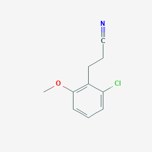 molecular formula C10H10ClNO B8594975 3-(2-Chloro-6-methoxyphenyl)propionitrile CAS No. 927891-80-3
