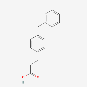 molecular formula C16H16O2 B8595072 3-(4-Benzylphenyl)propanoic acid CAS No. 89709-71-7