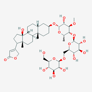 molecular formula C42H66O18 B085951 Thevetin CAS No. 11018-93-2