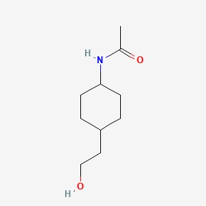 molecular formula C10H19NO2 B8595232 N-[(1r,4r)-4-(2-hydroxyethyl)cyclohexyl]acetamide 