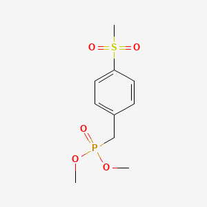 molecular formula C10H15O5PS B8595281 Dimethyl {[4-(methanesulfonyl)phenyl]methyl}phosphonate CAS No. 139278-57-2