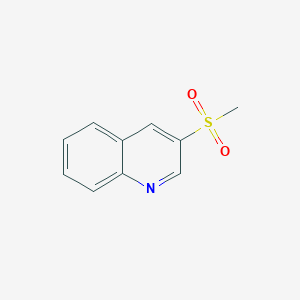molecular formula C10H9NO2S B8595286 3-Methanesulfonylquinoline 