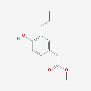 molecular formula C12H16O3 B8595290 Methyl 2-(4-hydroxy-3-propylphenyl)acetate 