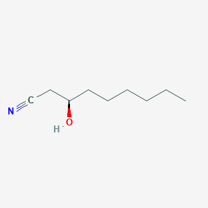 molecular formula C9H17NO B8595333 Nonanenitrile, 3-hydroxy-, (3R)- CAS No. 155486-16-1