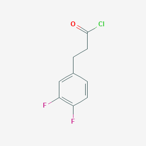 molecular formula C9H7ClF2O B8595377 3-(3,4-Difluorophenyl)propanoyl chloride CAS No. 161712-76-1