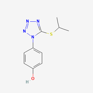 4-(5-Isopropylsulfanyl-tetrazol-1-yl)-phenol