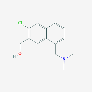 {3-Chloro-8-[(dimethylamino)methyl]naphthalen-2-yl}methanol
