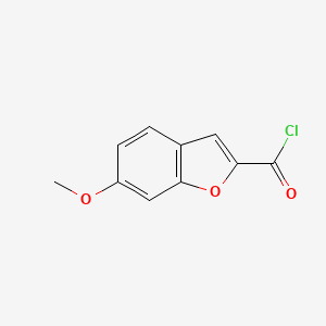 molecular formula C10H7ClO3 B8595831 6-Methoxy-1-benzofuran-2-carbonyl chloride CAS No. 50963-49-0