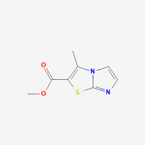molecular formula C8H8N2O2S B8595845 Methyl 3-methylimidazo[2,1-b]thiazole-2-carboxylate 