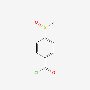 molecular formula C8H7ClO2S B8595879 4-(Methanesulfinyl)benzoyl chloride CAS No. 36187-70-9