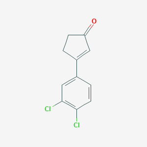 molecular formula C11H8Cl2O B8595906 3-(3,4-Dichlorophenyl)cyclopent-2-en-1-one 