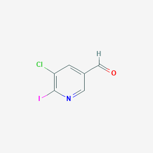 molecular formula C6H3ClINO B8595948 5-chloro-6-iodopyridine-3-carbaldehyde 