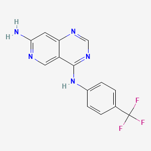4-N-[4-(trifluoromethyl)phenyl]pyrido[4,3-d]pyrimidine-4,7-diamine
